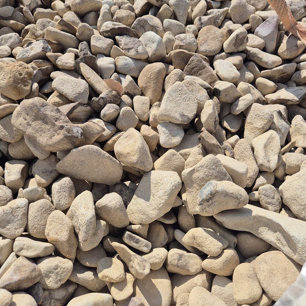 Beige Decorative Sandstone Pebbles 1 Ton for Garden and Yard