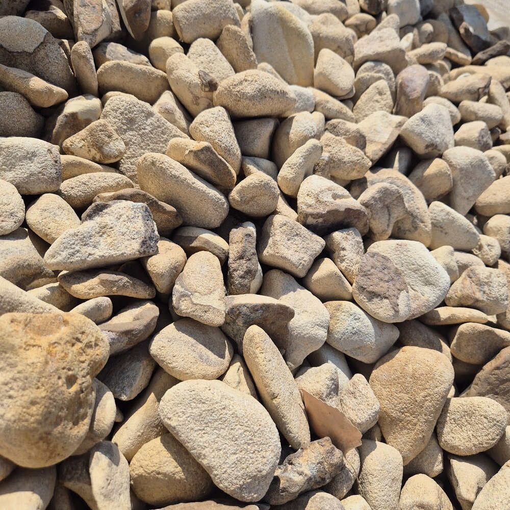 Beige Decorative Sandstone Pebbles 1 Ton for Garden and Yard