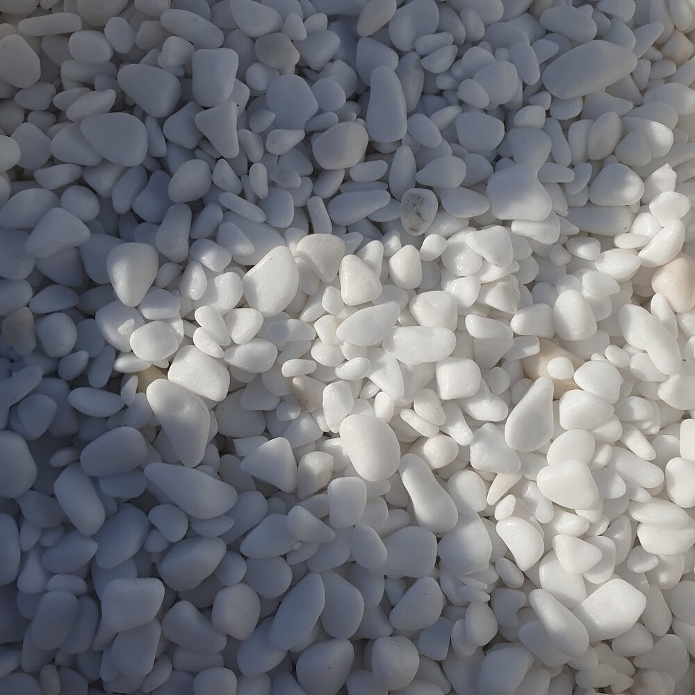 White Decorative Stones 0–1 cm for Stone Carpet 20 kg