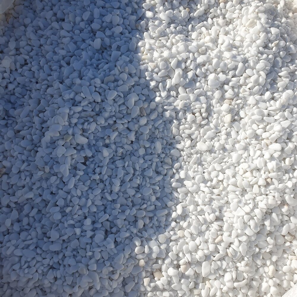 White Decorative Stones 0–1 cm for Stone Carpet 20 kg
