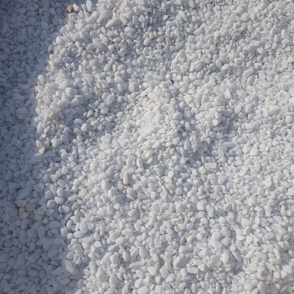 White Decorative Stones 0–1 cm for Stone Carpet 20 kg