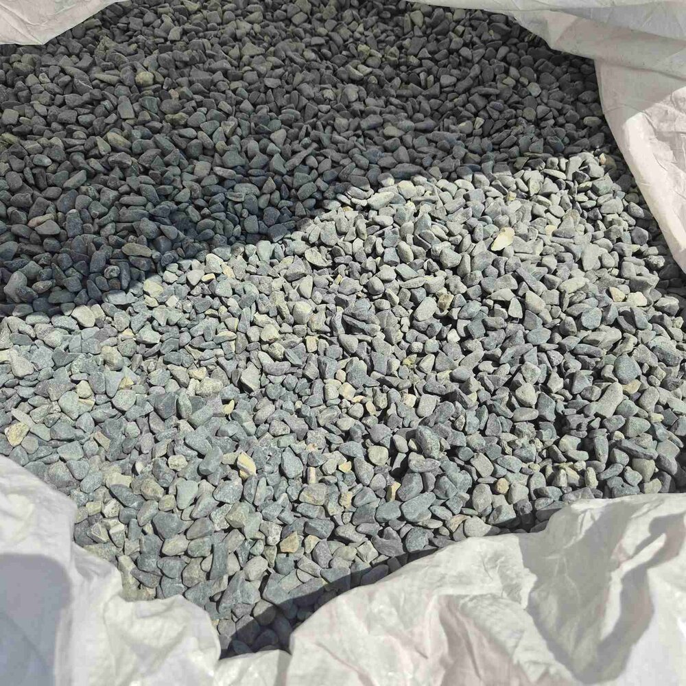 Black Decorative Stones 0–1 cm for Stone Carpet - 1 Ton