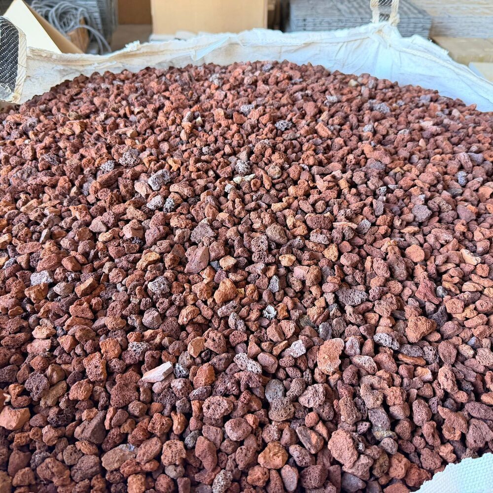 Red Volcanic Lava Gravel - 1 Ton