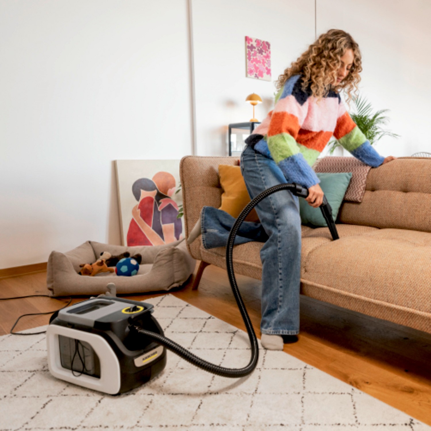 Karcher SE 3 Compact Home Spray Extractor for Carpets and Upholstery, 500 W