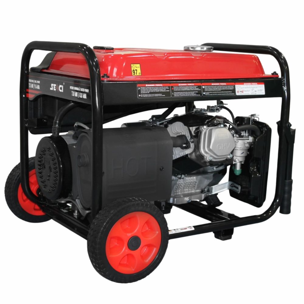 SENCI SC9000TEQ LITE Petrol Three-Phase Generator, 7.5 kW, 230/400 V, 25 L, Electric Start