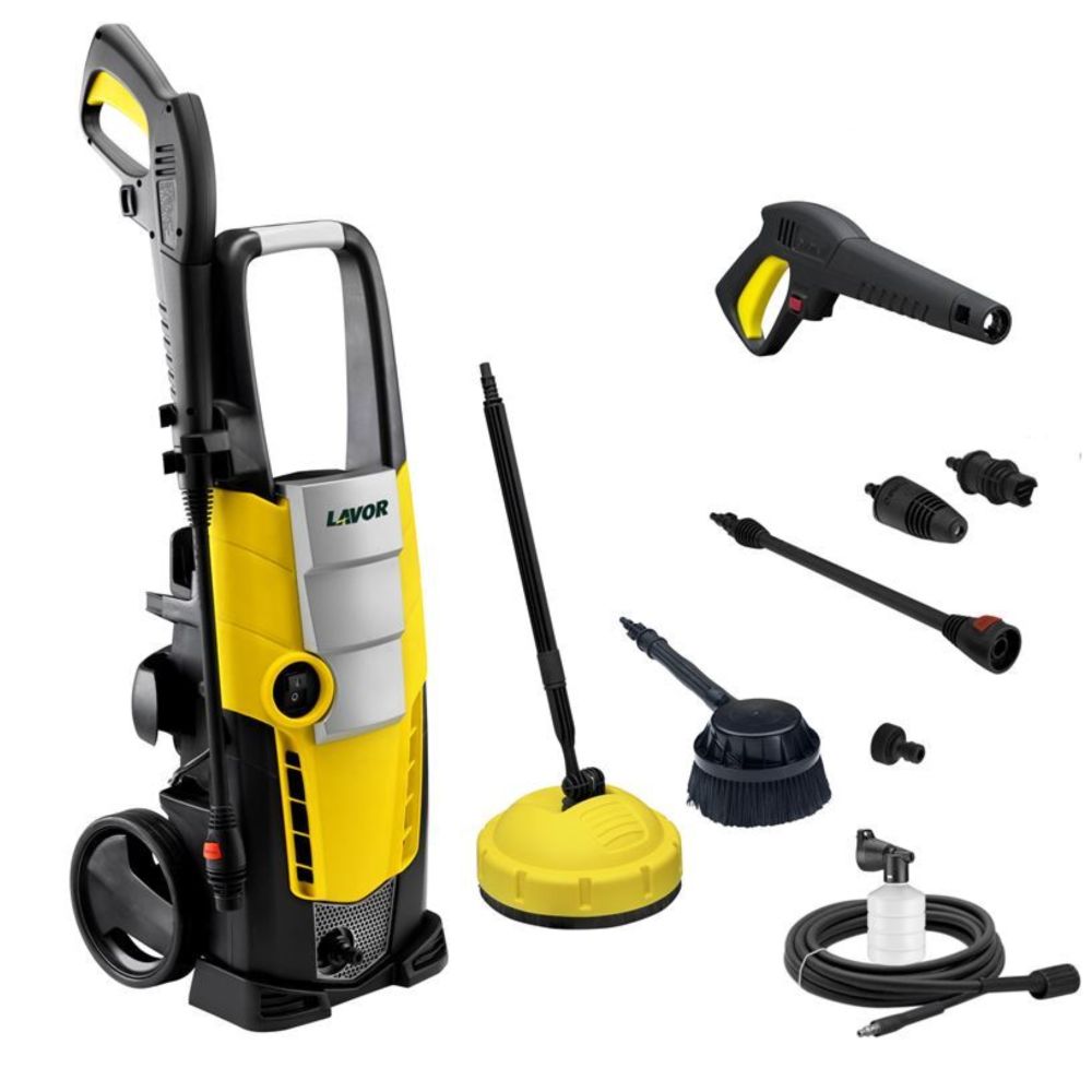 LAVOR Galaxy 150 Pressure Washer with Patio Cleaner, 150 Bar, 450 L/h, 2100 W