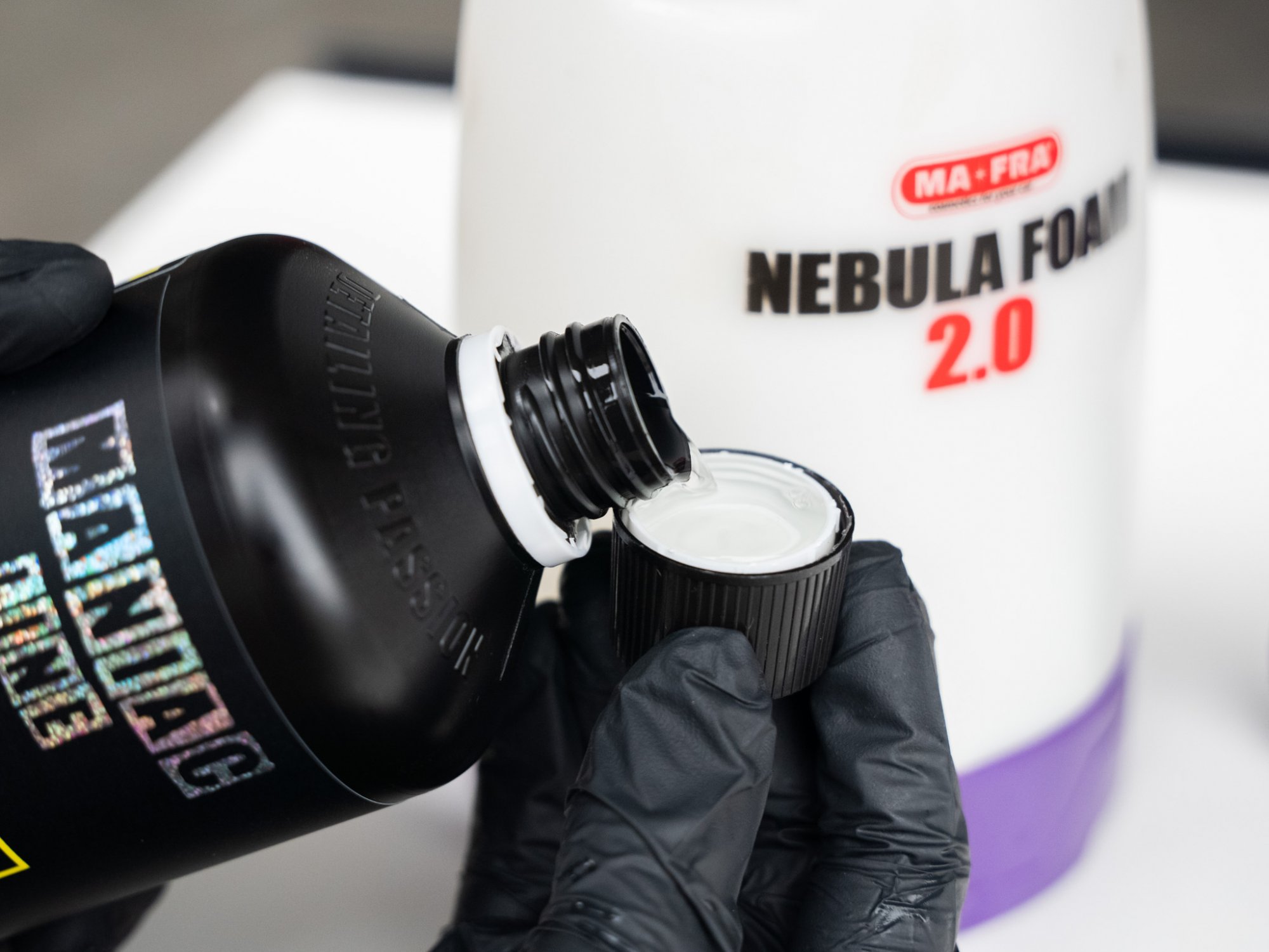 Киселинен шампоан MA-FRA Maniac Line Descale Foam Shampoo 1000 мл – за варовик и водни петна