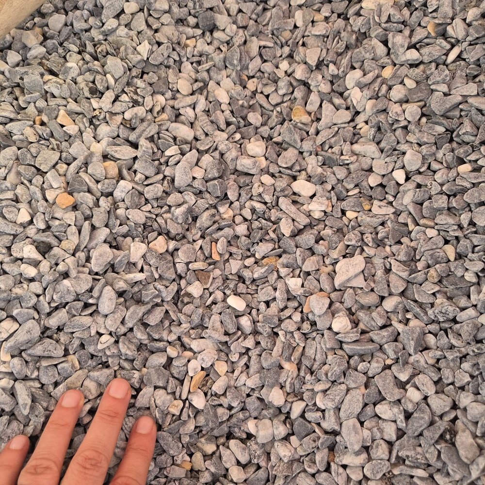 Silver Decorative Stones 1–3 / 3–6 / 6–10 cm, 20 kg