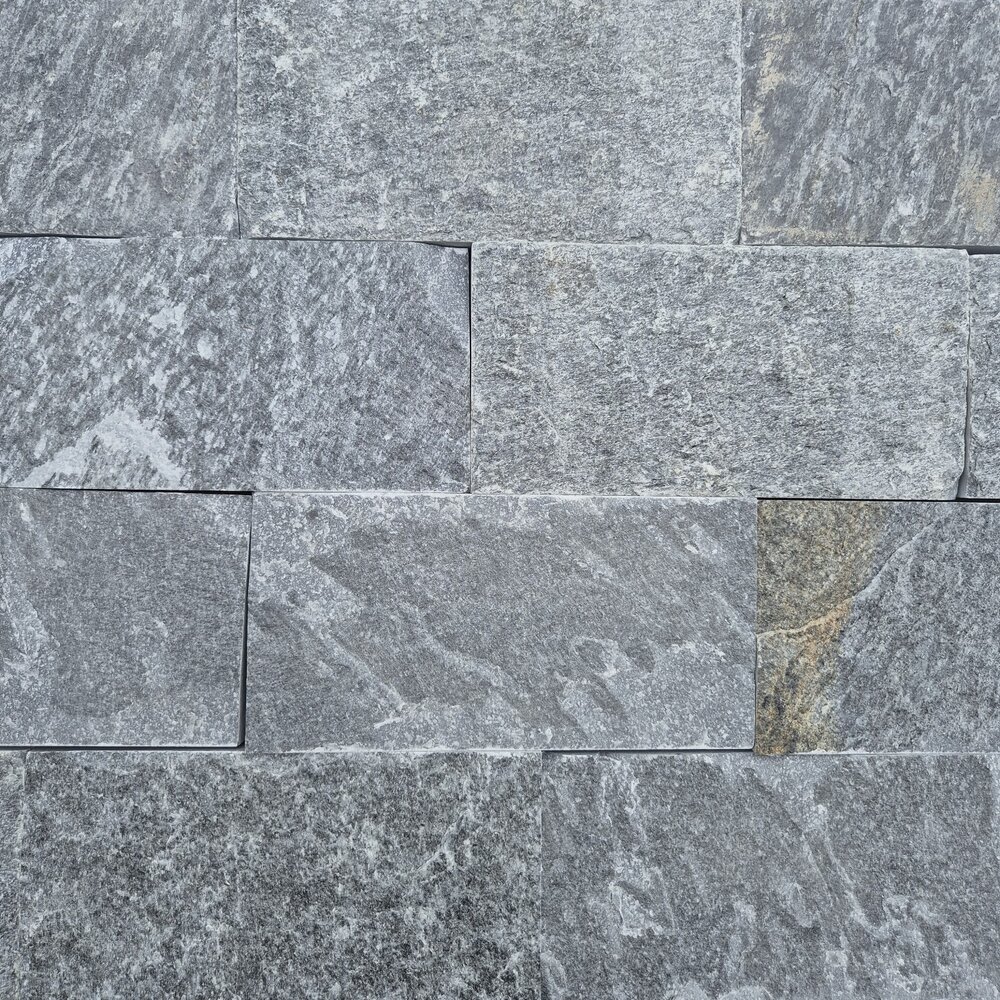 Graphite Gneiss Pavers 20×10×2–3 cm, Machine-Cut