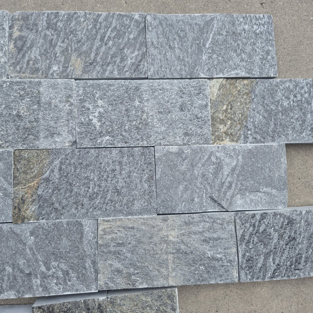 Graphite Gneiss Pavers 20×10×2–3 cm, Machine-Cut