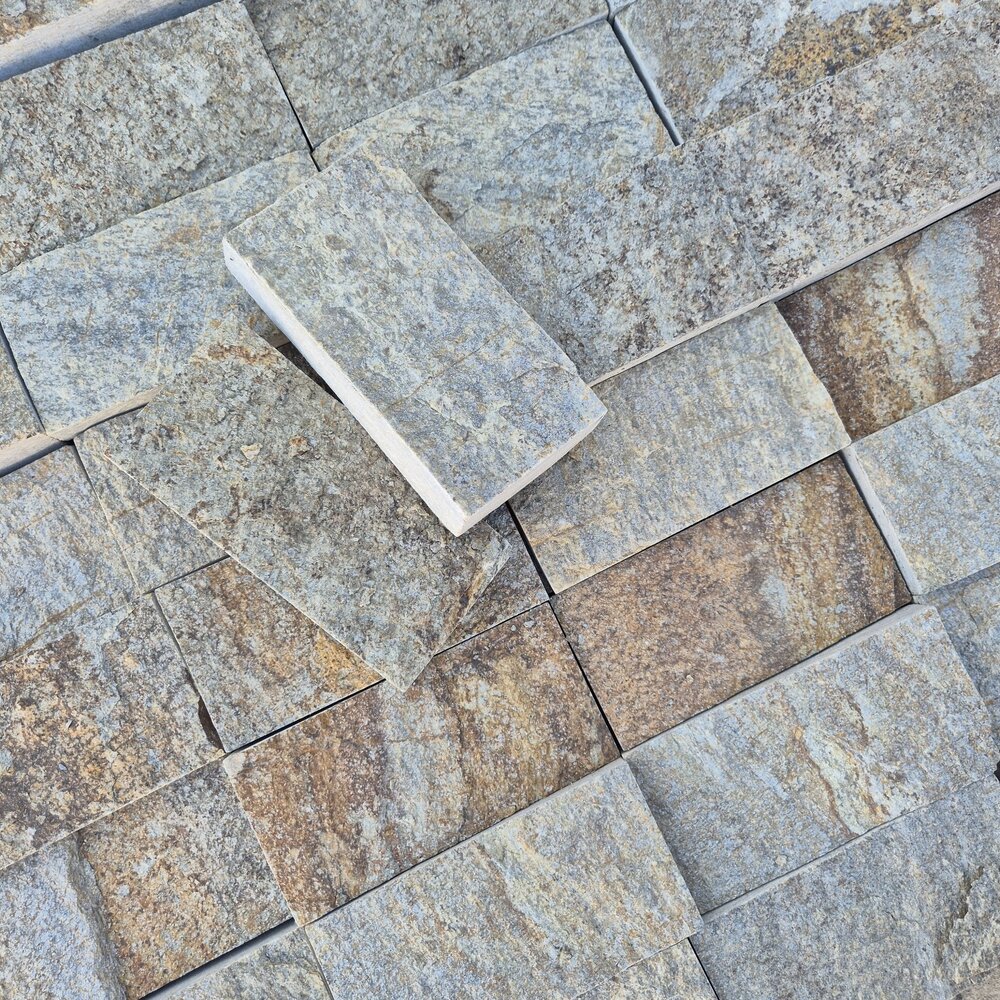 Homa Gneiss Pavers 20×10×2–3 cm, Machine-Cut