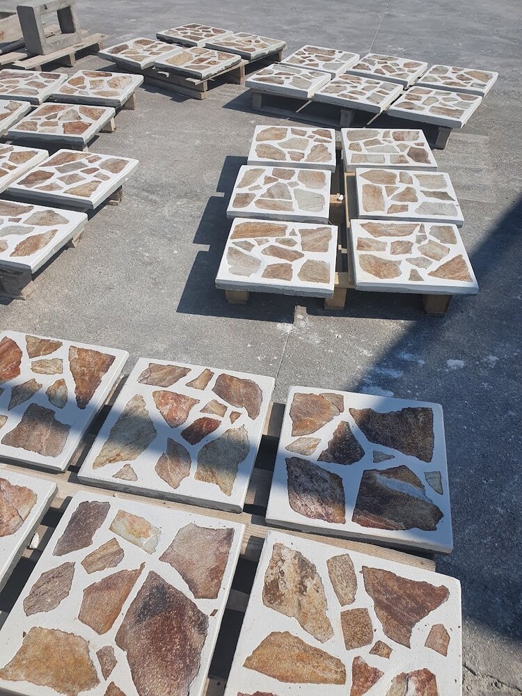 Sand-Gold White Standard Outdoor Paving Tile 40×40×4 cm – Price per Piece