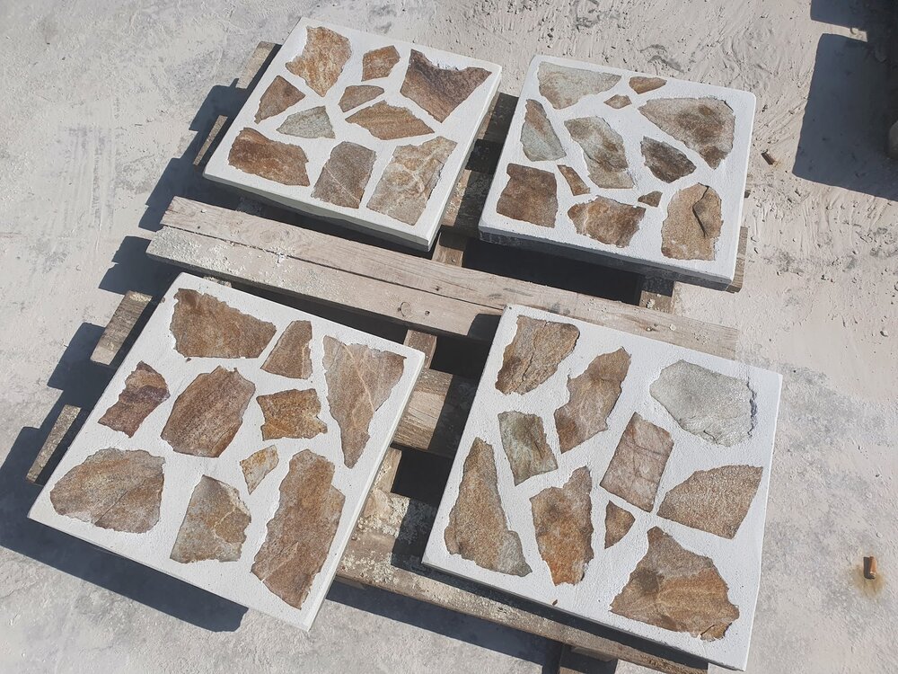 Sand-Gold White Standard Outdoor Paving Tile 40×40×4 cm – Price per Piece