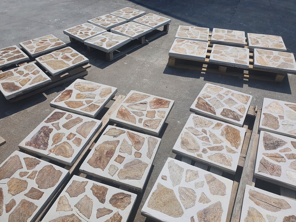 Sand-Gold White Standard Outdoor Paving Tile 40×40×4 cm – Price per Piece