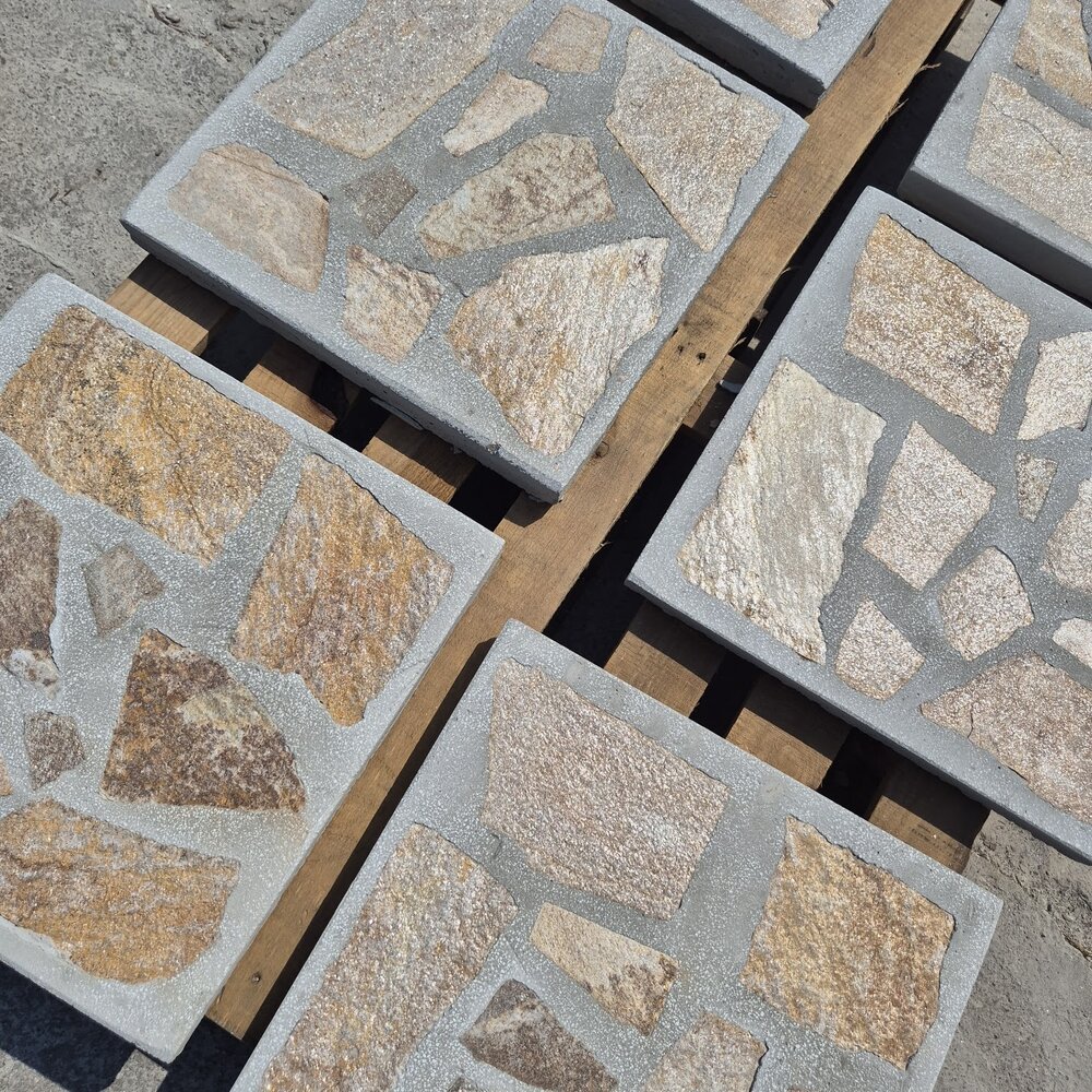 Външна плочка Пясъчнозлатист Стандарт 40×40×4 см – цена/бр.