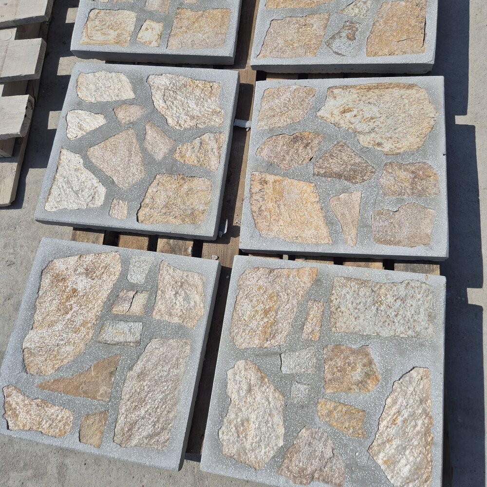 Външна плочка Пясъчнозлатист Стандарт 40×40×4 см – цена/бр.
