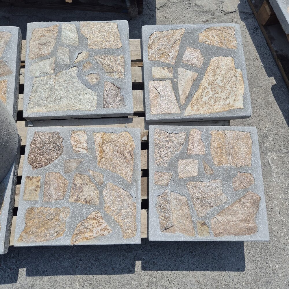 Sand-Gold Standard Outdoor Paving Tile 40×40×4 cm – Price per Piece