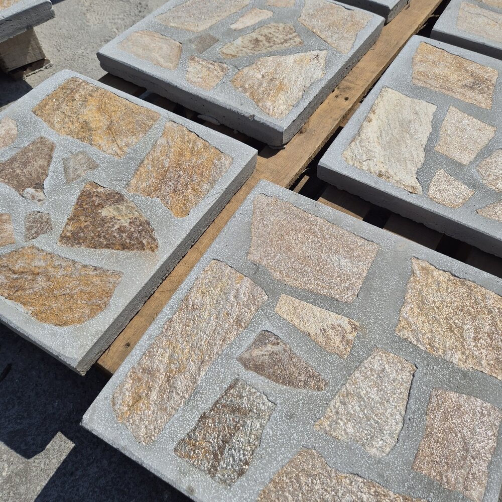 Sand-Gold Standard Outdoor Paving Tile 40×40×4 cm – Price per Piece