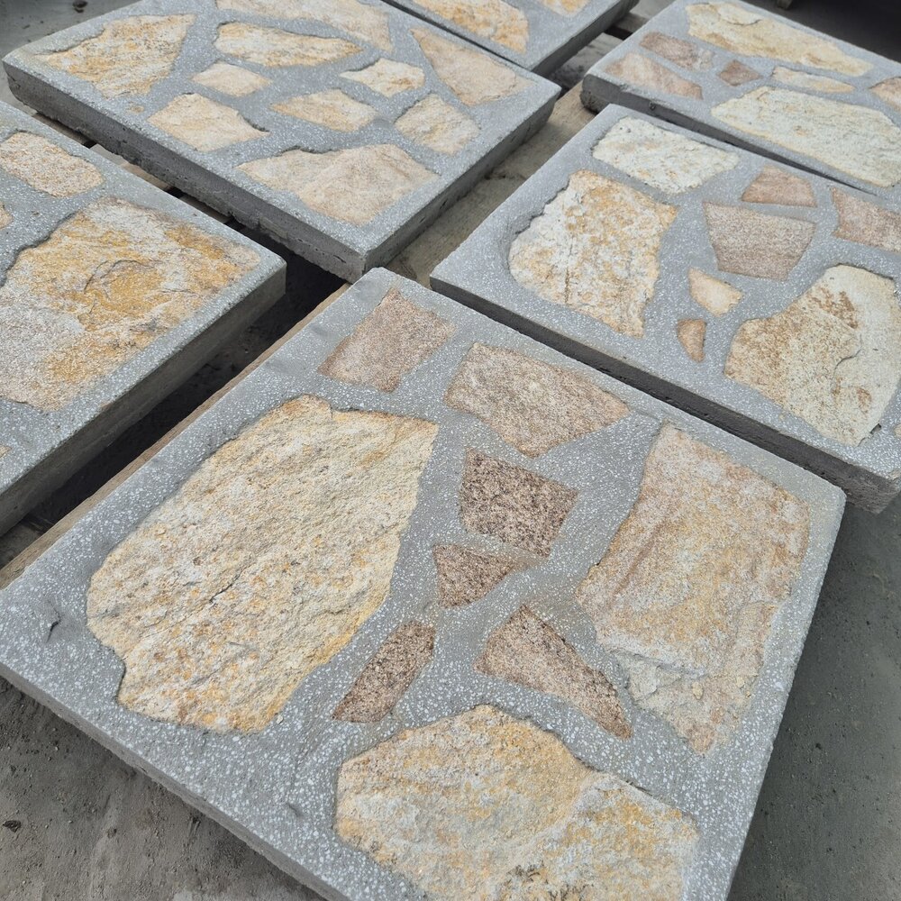 Sand-Gold Standard Outdoor Paving Tile 40×40×4 cm – Price per Piece