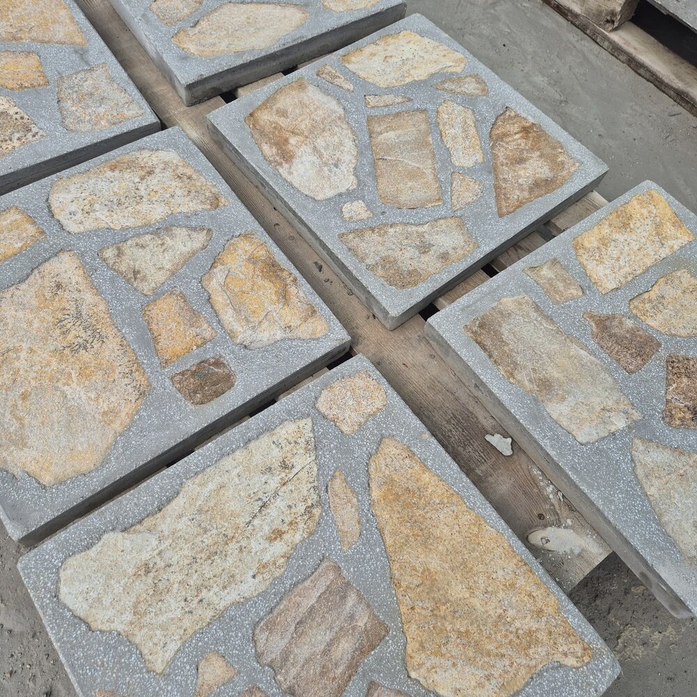 Sand-Gold Standard Outdoor Paving Tile 40×40×4 cm – Price per Piece