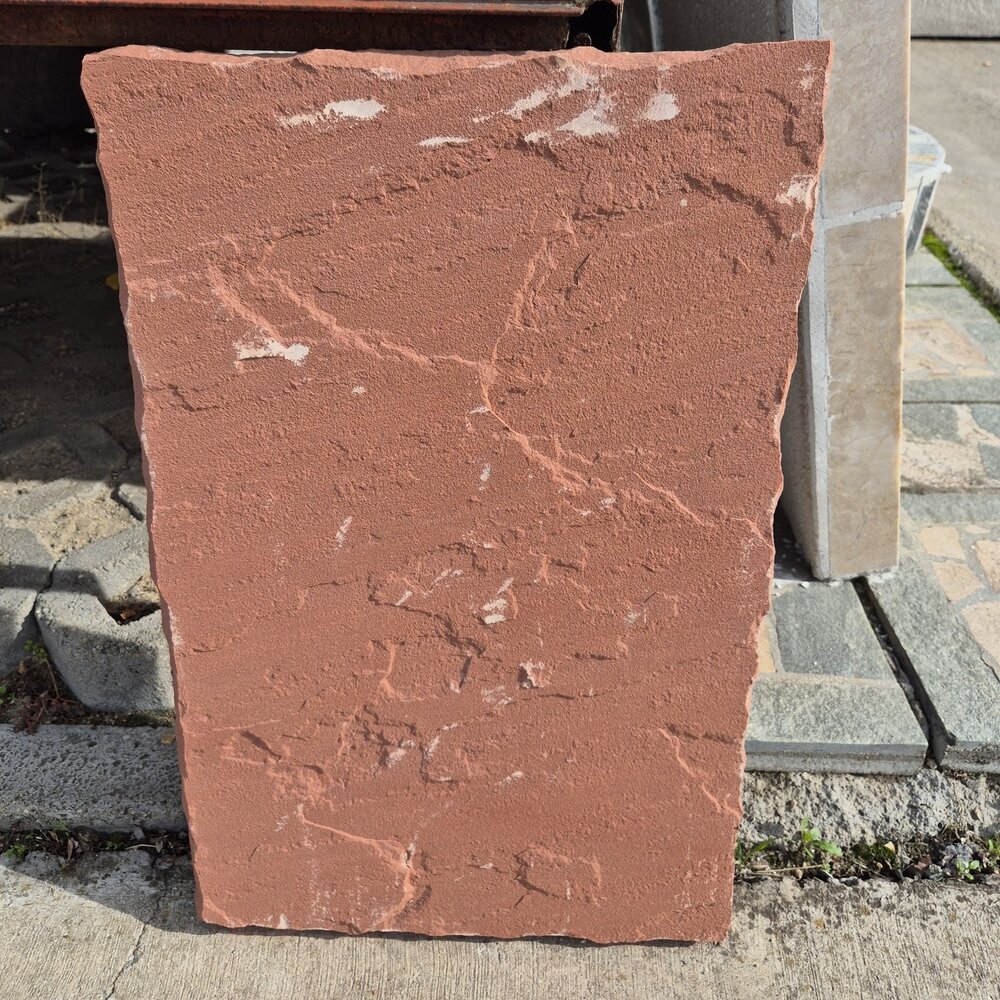 Градинска стъпка от червен пясъчник 60×40×3 см – цена/бр.