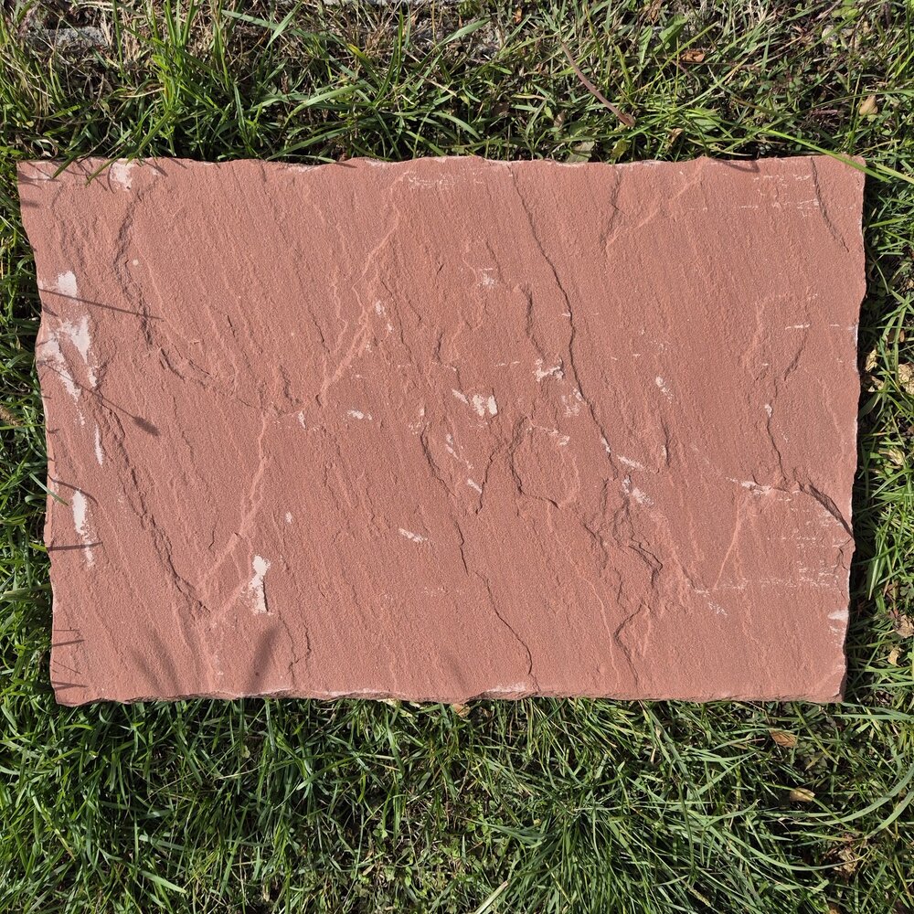Градинска стъпка от червен пясъчник 60×40×3 см – цена/бр.