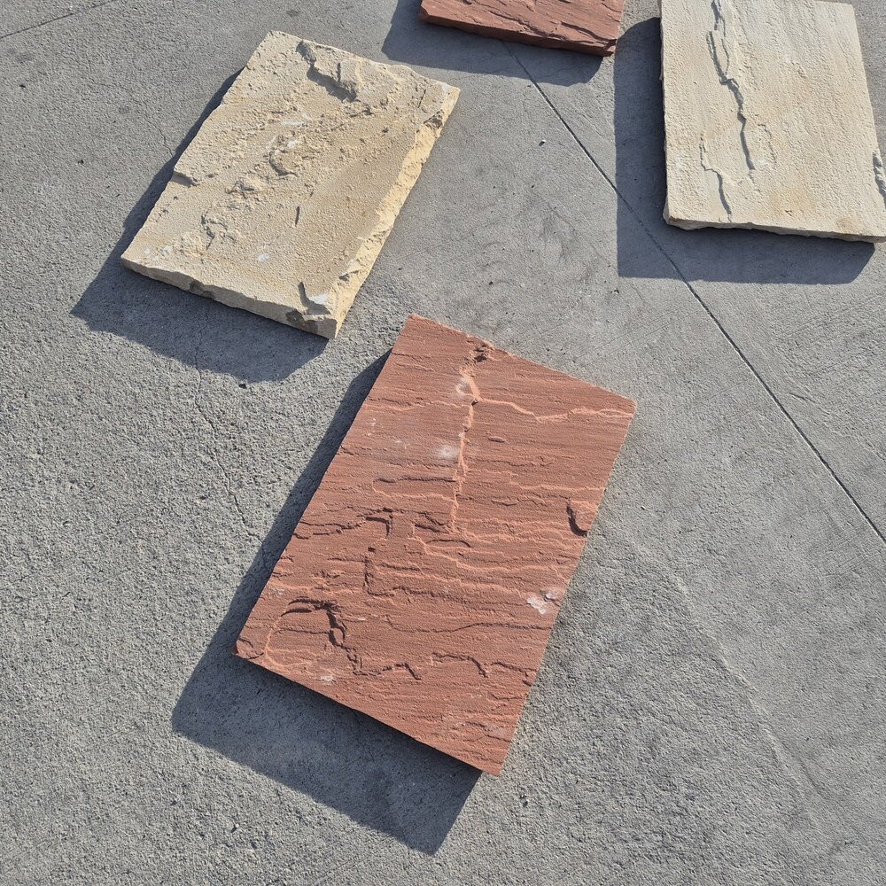Градинска стъпка от червен пясъчник 60×40×3 см – цена/бр.