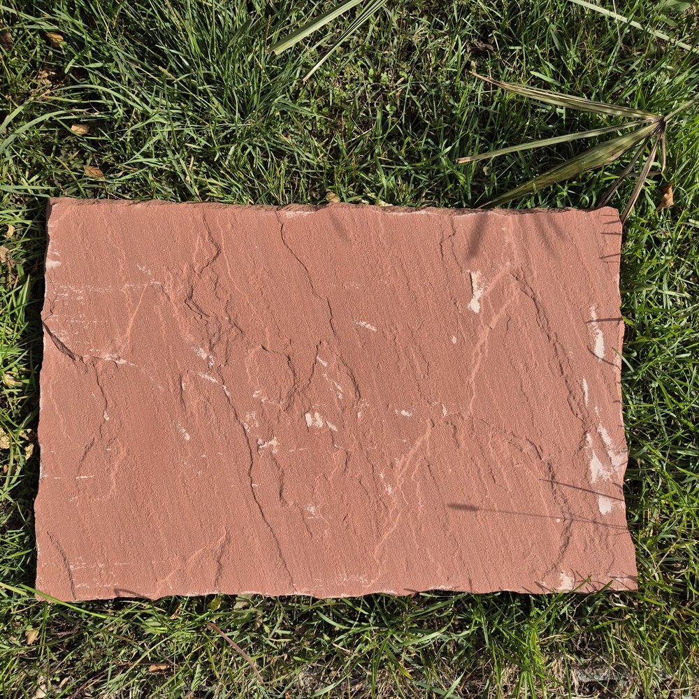 Red Sandstone Garden Stepping Stone 60×40×3 cm – Price per Piece