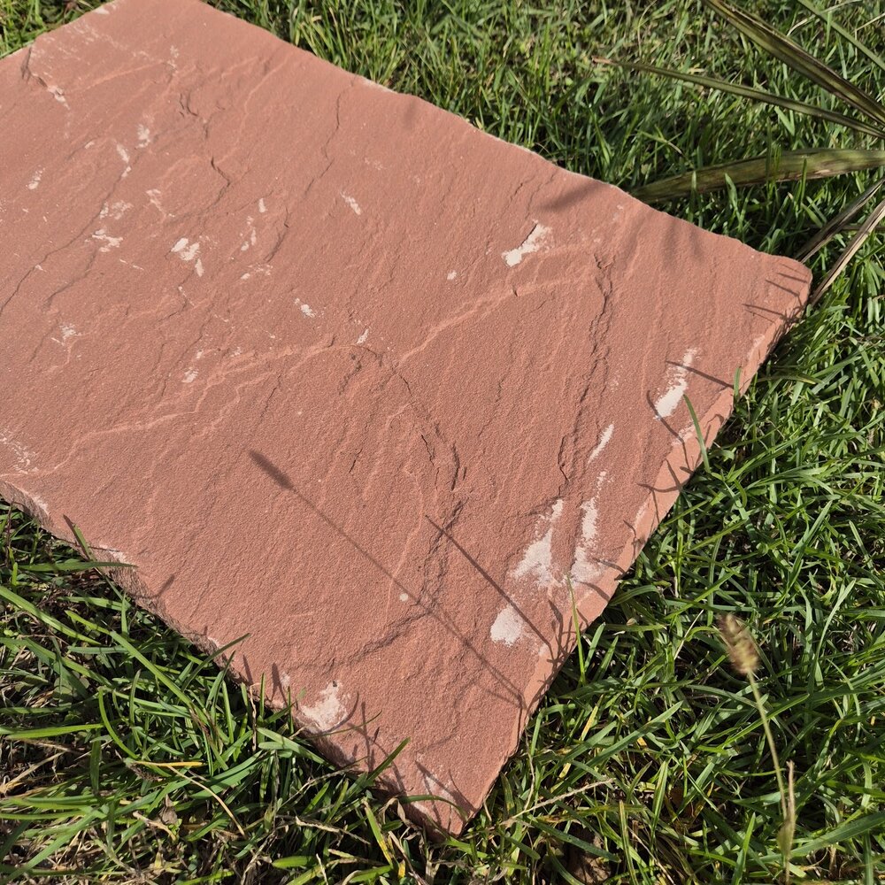 Red Sandstone Garden Stepping Stone 60×40×3 cm – Price per Piece