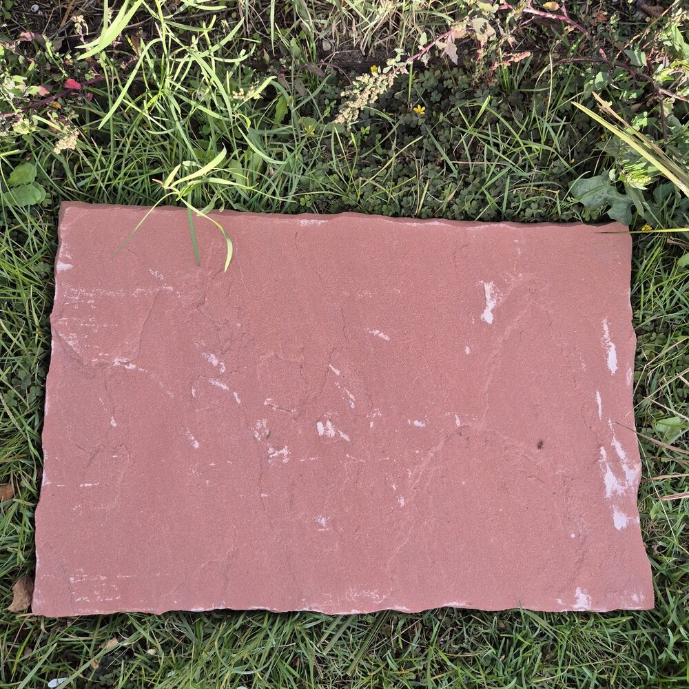 Red Sandstone Garden Stepping Stone 60×40×3 cm – Price per Piece