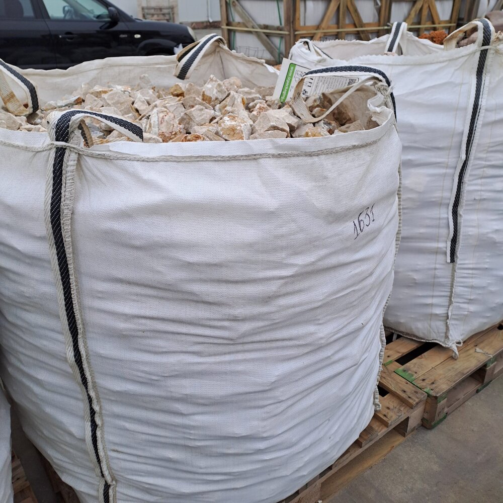 Beige Rock Decorative Stone 5–10 cm for Rock Gardens – Price per kg