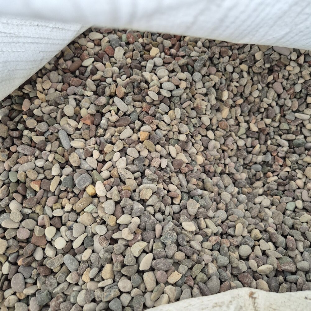 River Mix Decorative Stones 0–1 cm for Stone Carpet, 20 kg