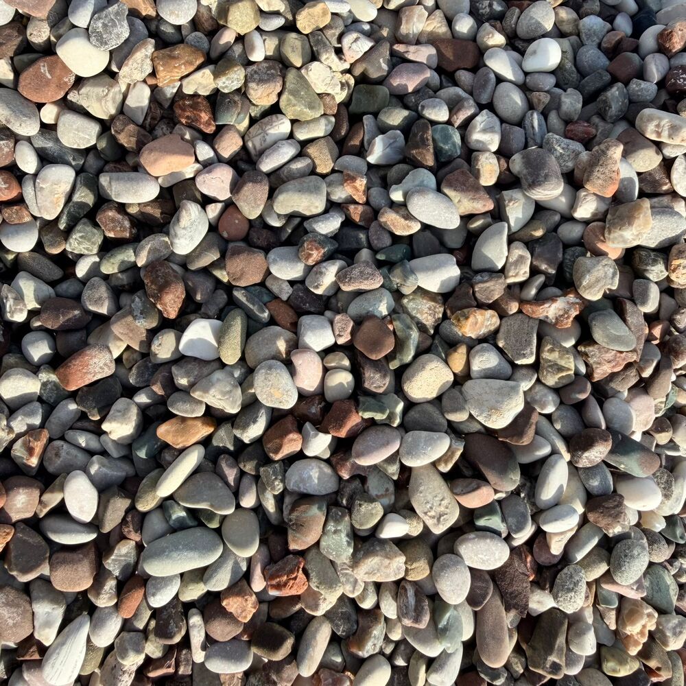 River Mix Decorative Stones 0–1 cm for Stone Carpet – 1 Ton