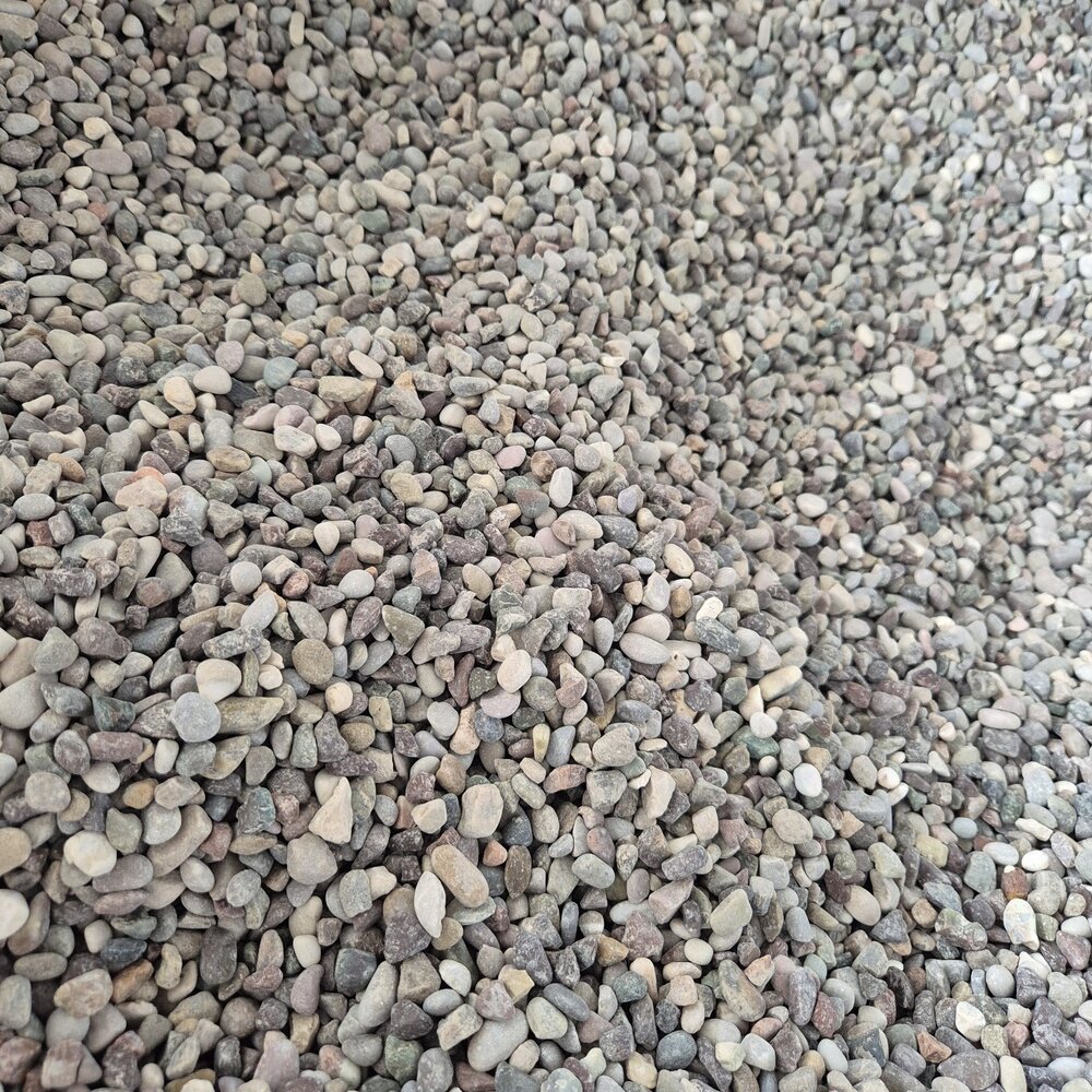 River Mix Decorative Stones 0–1 cm for Stone Carpet – 1 Ton