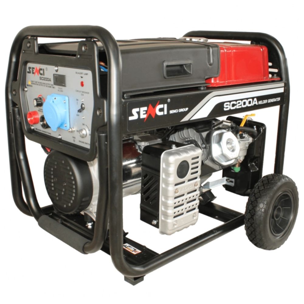 Бензинов заваръчен генератор SENCI SC-200A, 5.5 kW, 230 V, 50–200 A, AVR