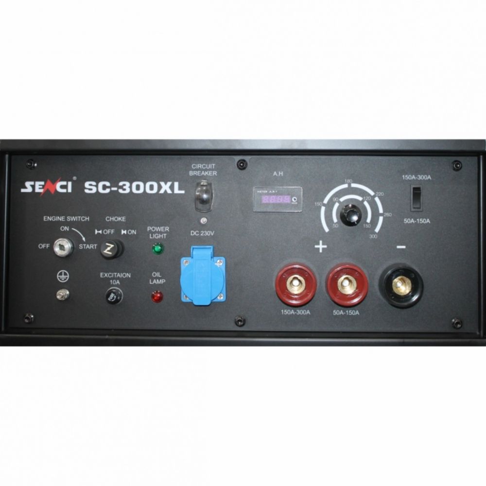 Бензинов заваръчен генератор SENCI SC-300XL, 3.5 kW, 230 V, 50–300 A, AVR