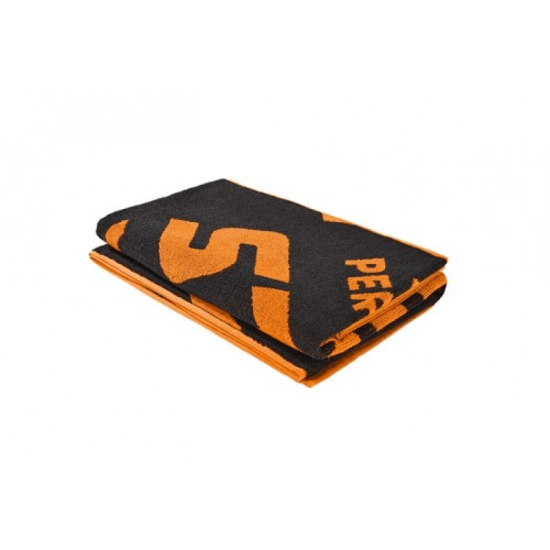 STIHL LEGENDARY PERFORMANCE Beach Towel, 80×180 cm, Black & Orange