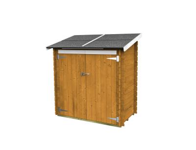 Garden house Alce Bh16 Ambrogio 155x85 cm PDC pefc chestnut coloured