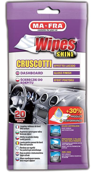 Мокри кърпи за табло 20бр Ma-Fra Wipes Shine
