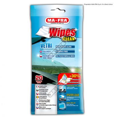 Мокри кърпи за стъкло 20бр Ma-Fra Wipes Clean