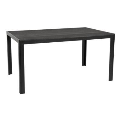 HORECANO Правоъгълна маса 156x78xh74 см PLASTIC WOOD ЧЕРНА (SAK-156)