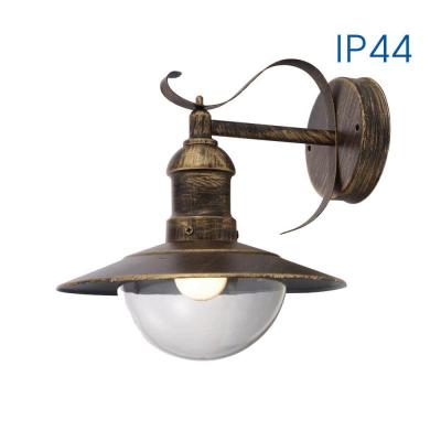 Фенер RIVIERA WD010 античен месинг IP44, E27, външен стенен