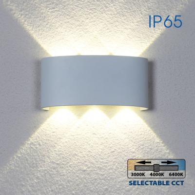 LED осветително тяло ARUBA 6W – бял, CCT-switch 3000K/4000K/6400K, IP65 | Външно осветление