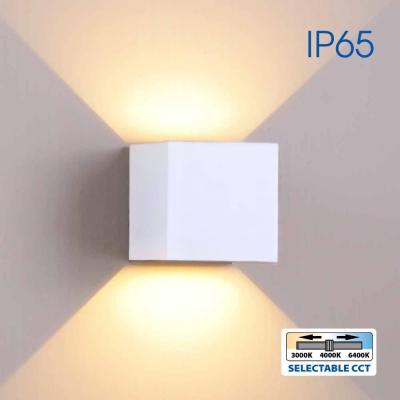 Фасадно осветително тяло STARK LED 2x3W – бял, CCT, 3000K-4000K-6400K, IP65 | Vivalux