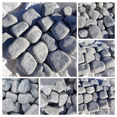 Tumbled Grey Granite Setts 10 x 10 x 5 cm - 1 Ton