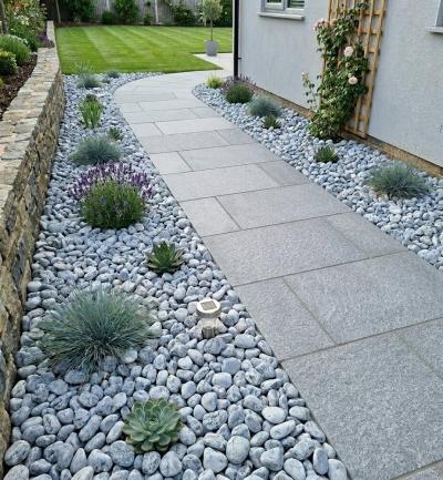 Silver Decorative Stones 1–3 / 3–6 / 6–10 cm, 20 kg