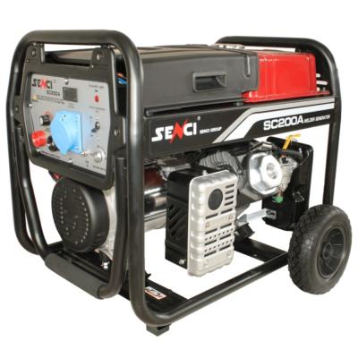 Бензинов заваръчен генератор SENCI SC-200A, 5.5 kW, 230 V, 50–200 A, AVR
