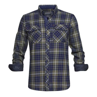Карирана риза STIHL, синьо каре, размери S, M, L, XL, XXL