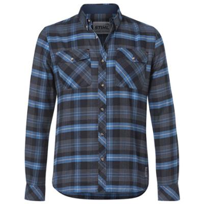 Карирана риза STIHL, синьо каре, размери S, M, L, XL, XXL