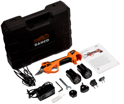 Bahco Cordless battery pruning shears BCL20IB with 2 batteries